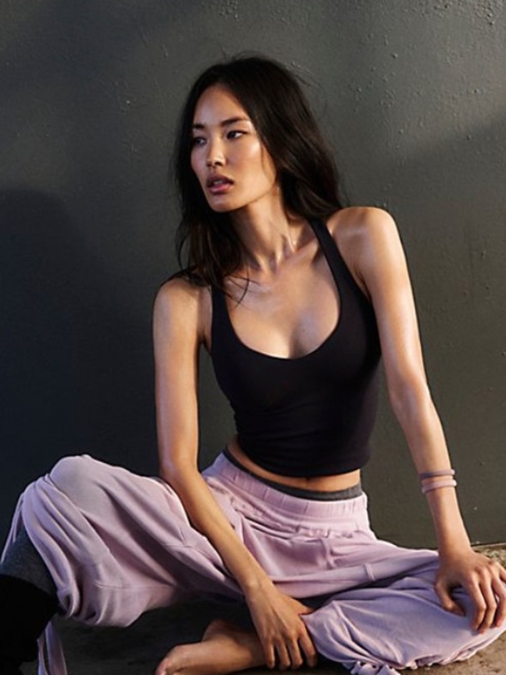 FP Movement by Free People Black Tank Bralette - Good Karma Sculpt Tank XS